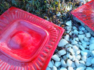 Baldosas únicas Fat Lava años 60 color rojo