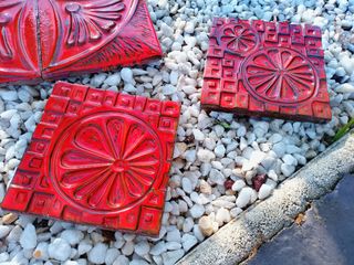 Baldosas únicas Fat Lava años 60 color rojo