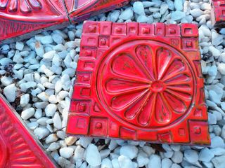 Baldosas únicas Fat Lava años 60 color rojo