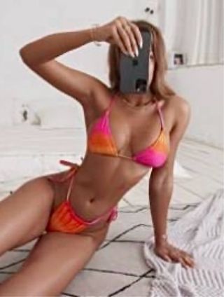 Bikini multicolor degradado