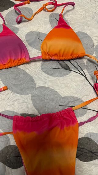 Bikini multicolor degradado