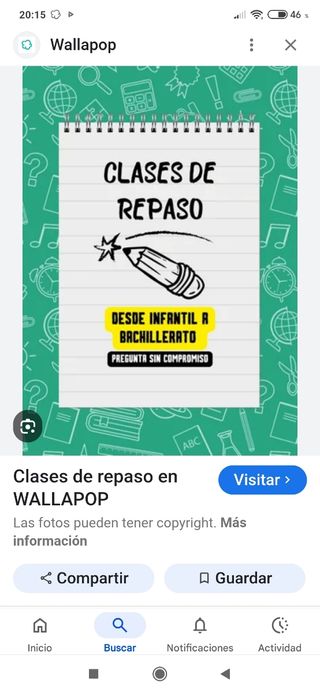 Se dan clases de repaso de infantil a bachillerato