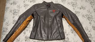 Cazadora cuero Dainese mujer