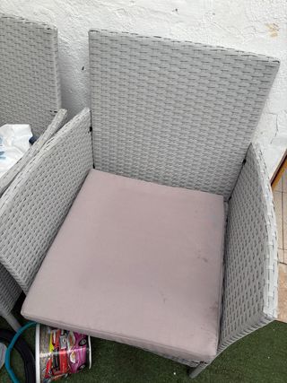 Sofá y sillones ratán gris - Exterior