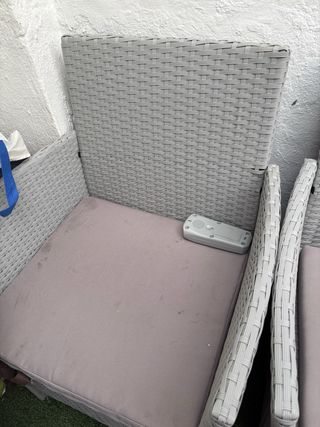 Sofá y sillones ratán gris - Exterior