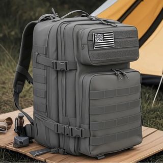 Mochila táctica gris - 50L