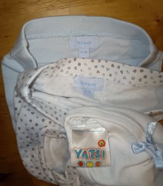 Tres cubrepañales recien nacido