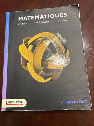 Matemàtiques 2n Batxillerat. Llibre de l'alumne