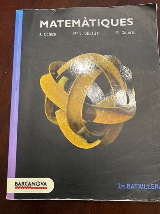 Matemàtiques 2n Batxillerat. Llibre de l'alumne