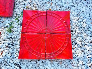 Composición 4 baldosas Fat Lava años 60