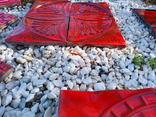 Composición 4 baldosas Fat Lava años 60