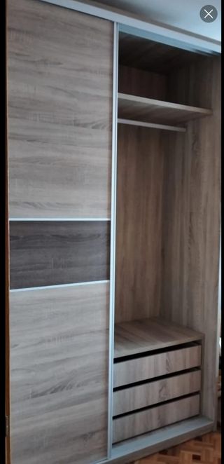Dormitorio 135cm - Cabecero, mesillas y armario