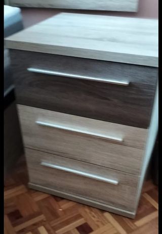 Dormitorio 135cm - Cabecero, mesillas y armario