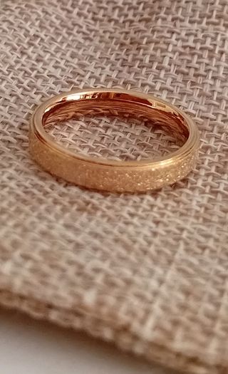 Anillo Aro rosa rugoso