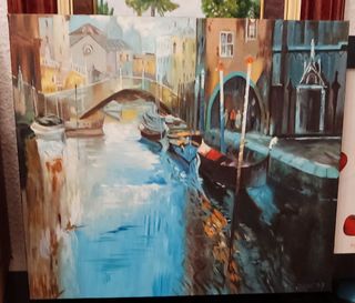 Cuadro Venecia - lienzo algodón