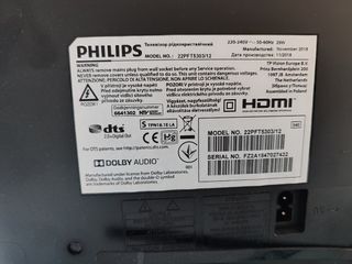 TV LED Philips 22" negra