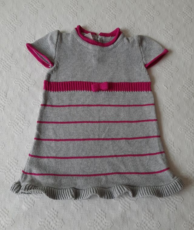 LOTE 2 VESTIDOS PARA NIÑA DE UN AÑO