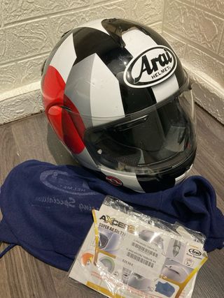 traje moto Miline Dakota S y casco arai