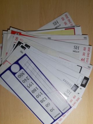 Lote de pegatinas de cintas VHS