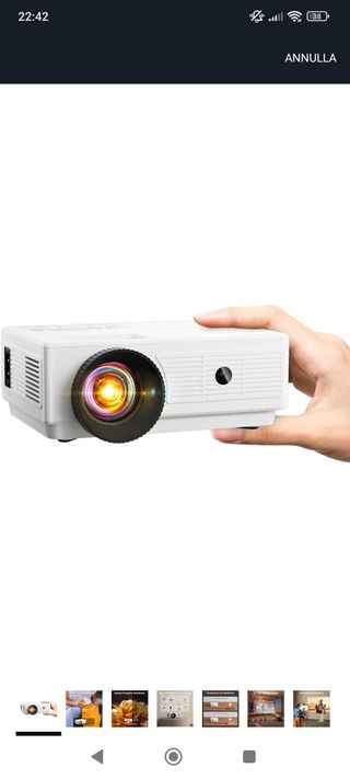 Mini proiettore bianco