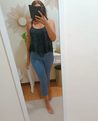 Pantaloni Liu Jo dritti, azzurri