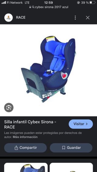 Silla Cybex Sirona Race Azul