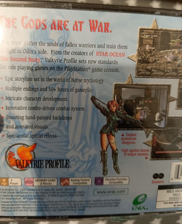 Valkyrie Profile PS1 NTSC-USA de Segunda mano por 395 EUR en San