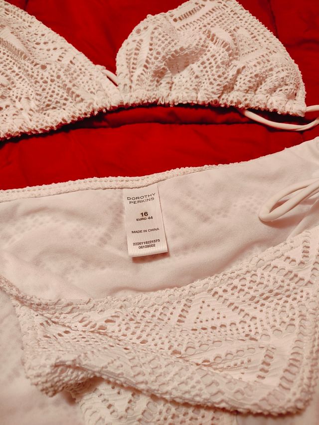 Bikini Dorothy Perkins blanco talla 44