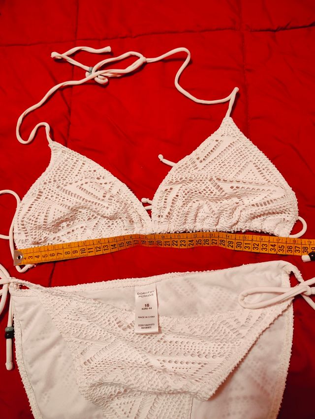 Bikini Dorothy Perkins blanco talla 44