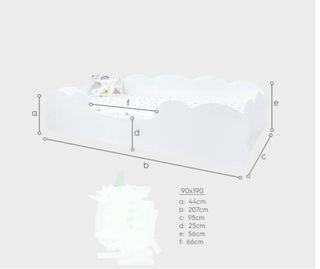 Cama infantil Montessori 90x190cm