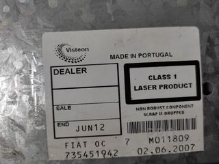 SISTEMA AUDIO / RADIO CD FIAT II BRAVO (198)