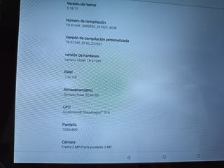 Tablet Lenovo Android