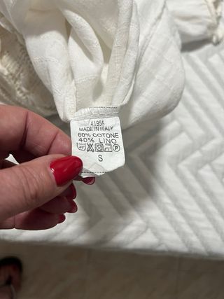 Vestido blanco túnica talla 40