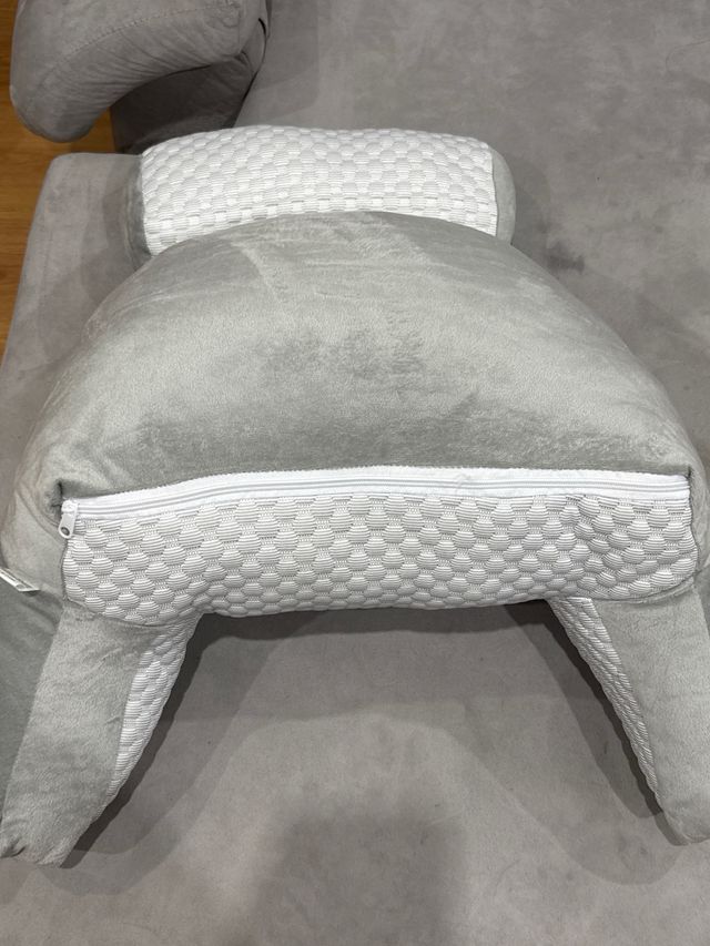 Almohada respaldo lumbar - Gris/Blanco