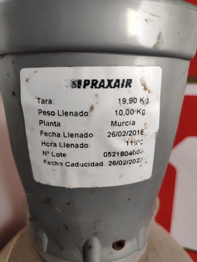 Botella Praxair 10kg