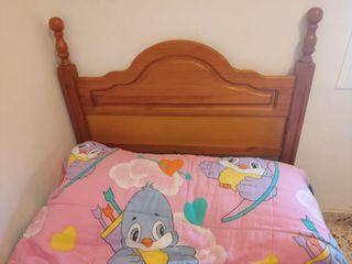 Cabecero cama madera maciza
