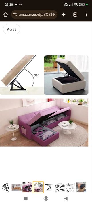 Bisagras cama/sofá - 2uds