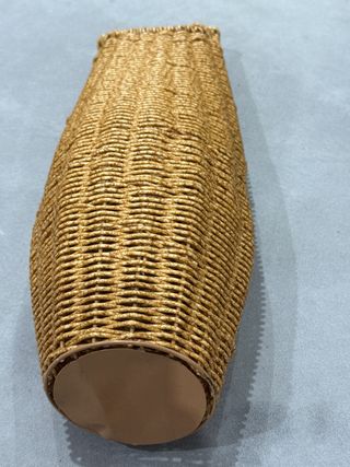 Jarrón suelo mimbre marrón - 42cm