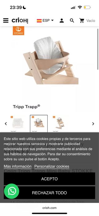 Cojín baby Stokke Tripp Trappe