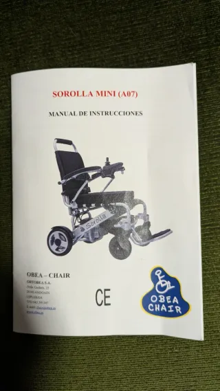 Silla ruedas eléctrica Sorolla plegable