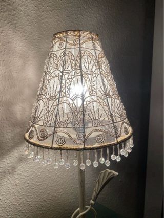 Lampara vintage con pedreria
