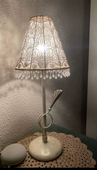 Lampara vintage con pedreria