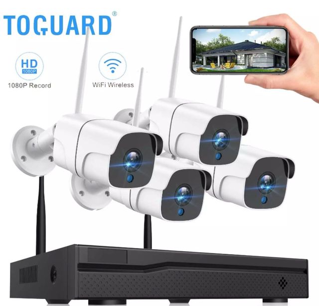 Cámaras Seguridad TOGUARD WiFi 4x exterior