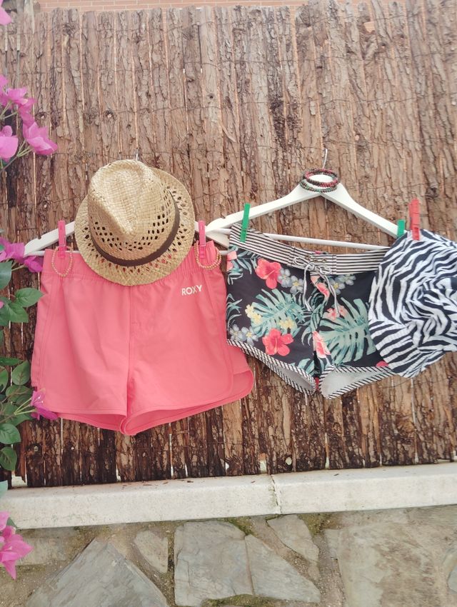 Shorts Roxy rosa de agua o piscina - Talla XS