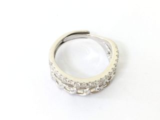 anillo plata 925mm con piedra con circonita