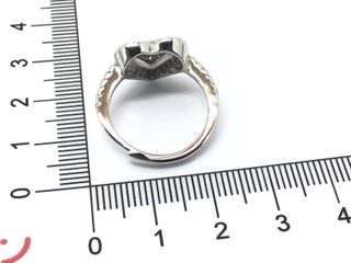 anillo plata 925mm con piedra con circonita