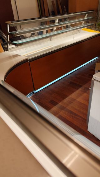 Urge vendó Vitrina frigorífica curva