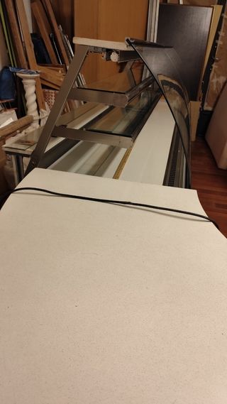 Urge vendó Vitrina frigorífica curva