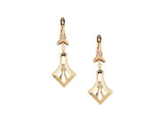 pendientes oro 18k con piedra con circonita