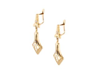 pendientes oro 18k con piedra con circonita